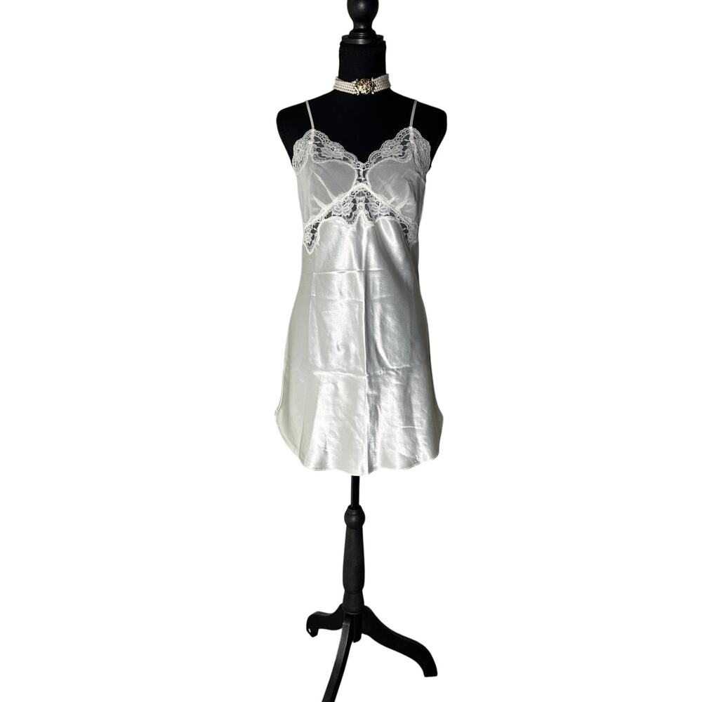 1990s victoria secret gold label coquette babydoll slip dress size s